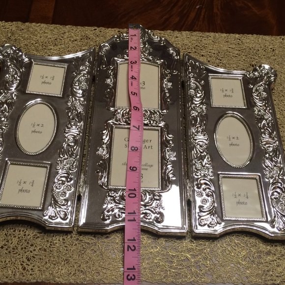 NIB Vintage Godinger Silverplated Collage Photo Frame - Picture 10 of 16